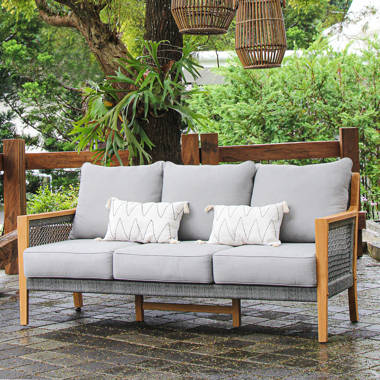 Three seat patio discount sofa